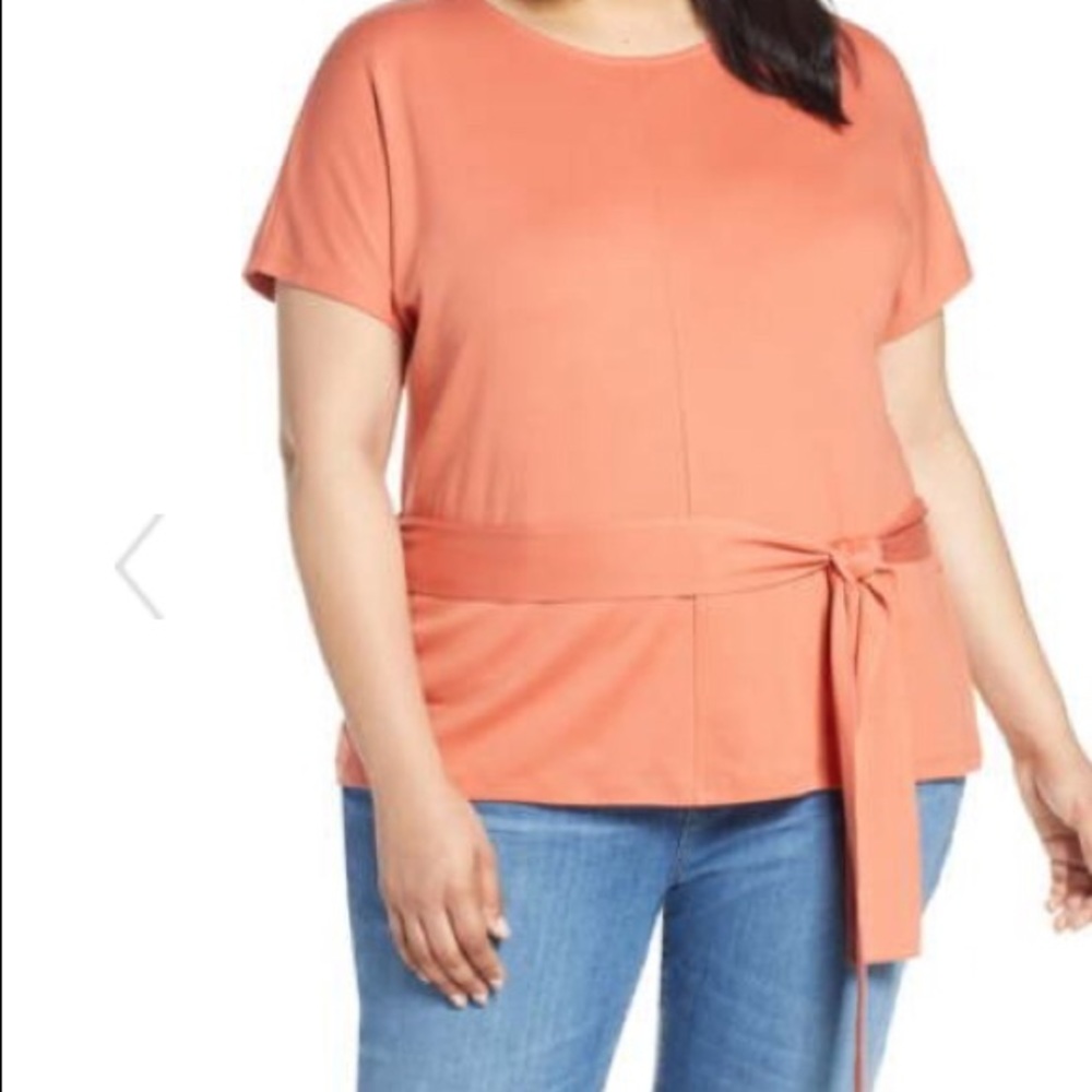 New Halogen Tie Waist Top Sz 1x Women’s